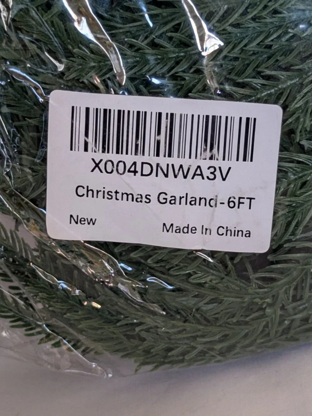 Norfolk Pine Garland Artificial Real Touch Greenery Garland 2pks 6ft long each
